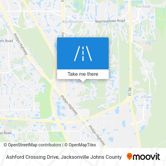 Ashford Crossing Drive map