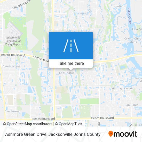 Ashmore Green Drive map