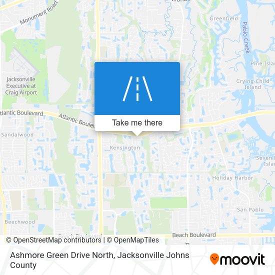 Ashmore Green Drive North map