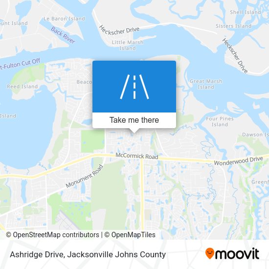 Mapa de Ashridge Drive