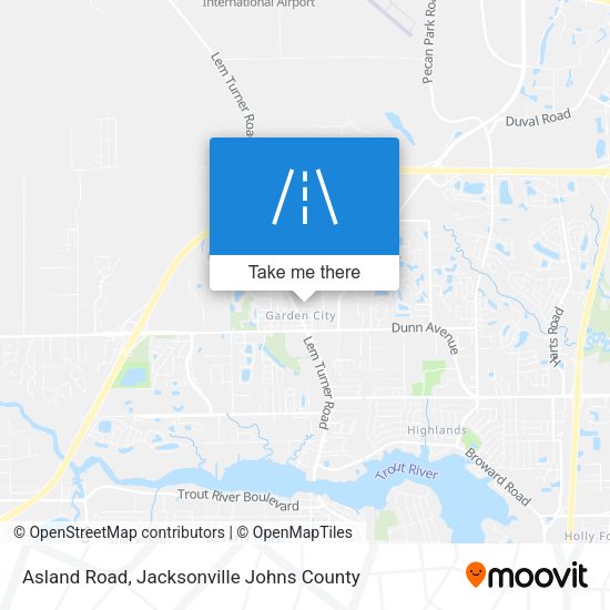 Mapa de Asland Road