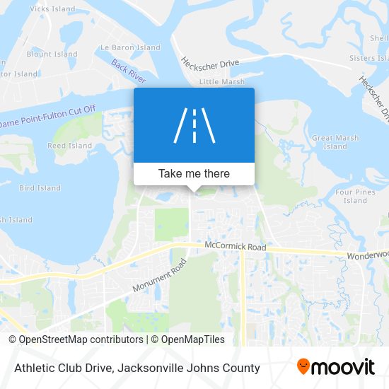 Athletic Club Drive map