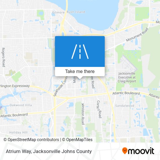 Atrium Way map
