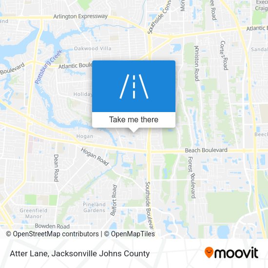 Mapa de Atter Lane