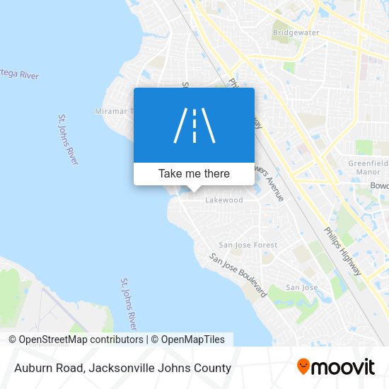 Mapa de Auburn Road