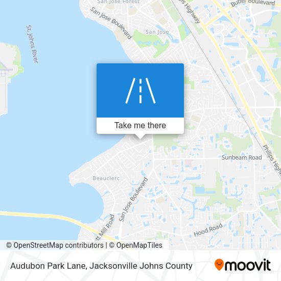 Mapa de Audubon Park Lane