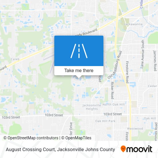 August Crossing Court map