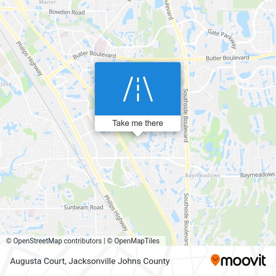 Augusta Court map