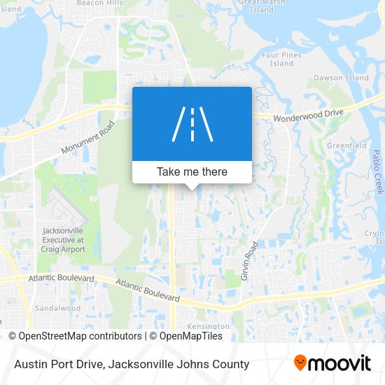 Mapa de Austin Port Drive