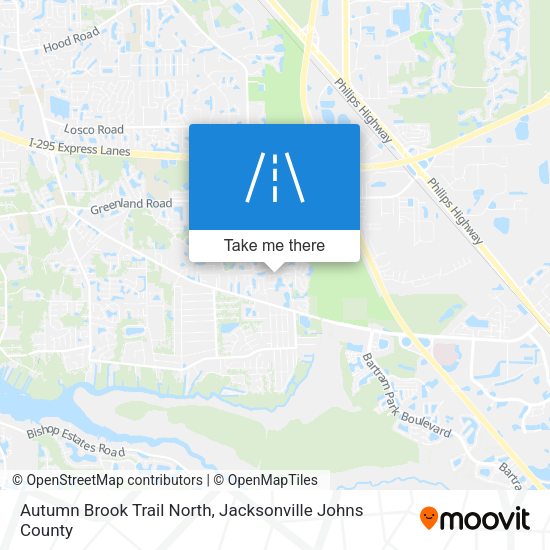 Mapa de Autumn Brook Trail North