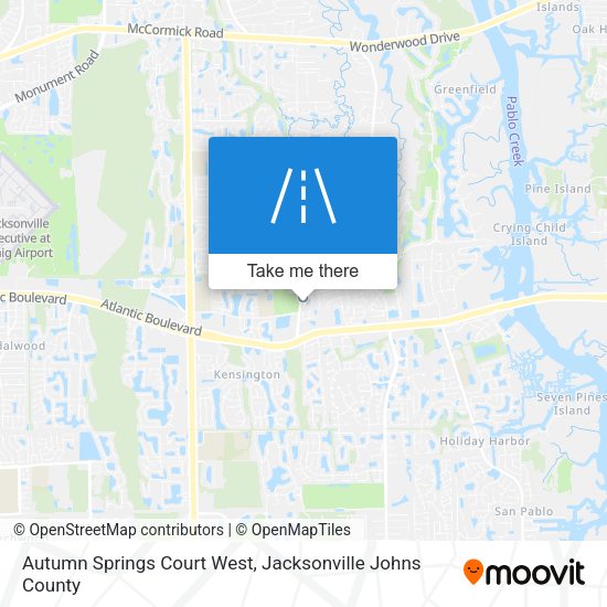 Mapa de Autumn Springs Court West