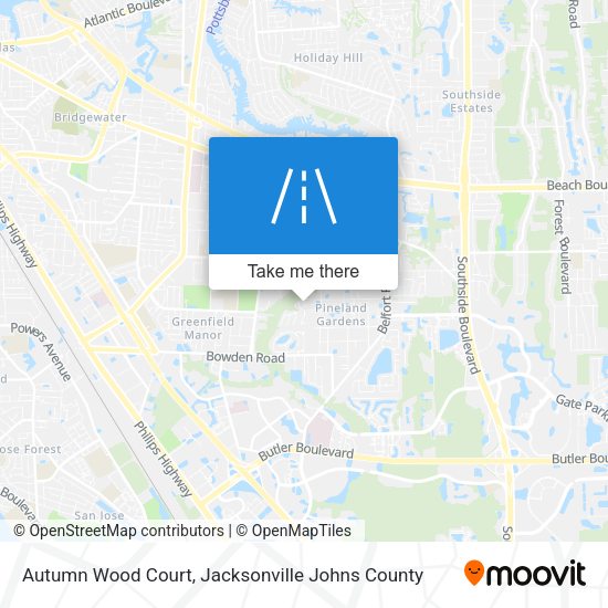 Mapa de Autumn Wood Court