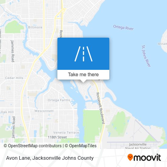 Avon Lane map