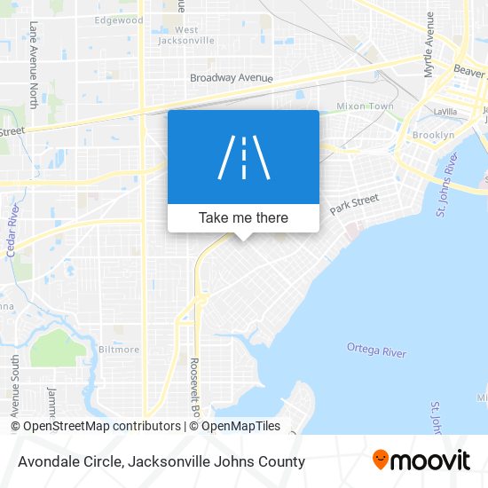 Avondale Circle map