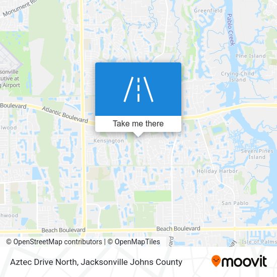Mapa de Aztec Drive North