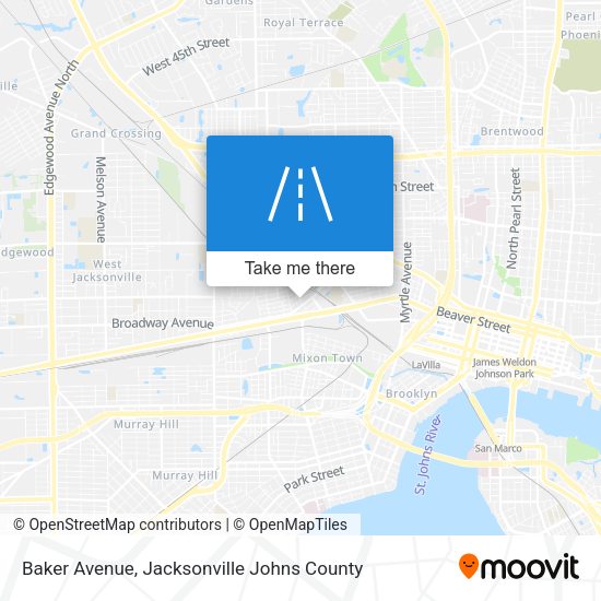 Baker Avenue map