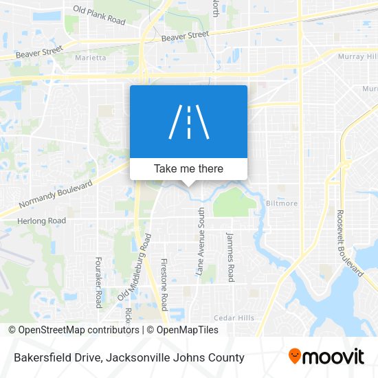 Mapa de Bakersfield Drive