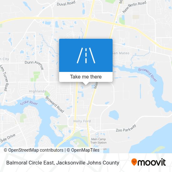 Mapa de Balmoral Circle East