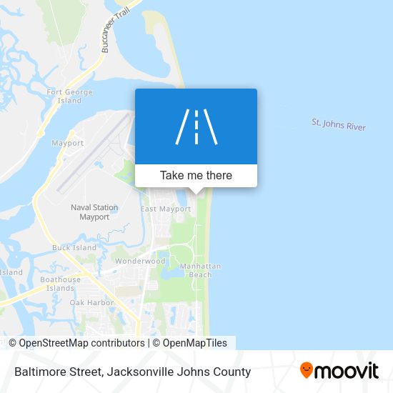 Mapa de Baltimore Street