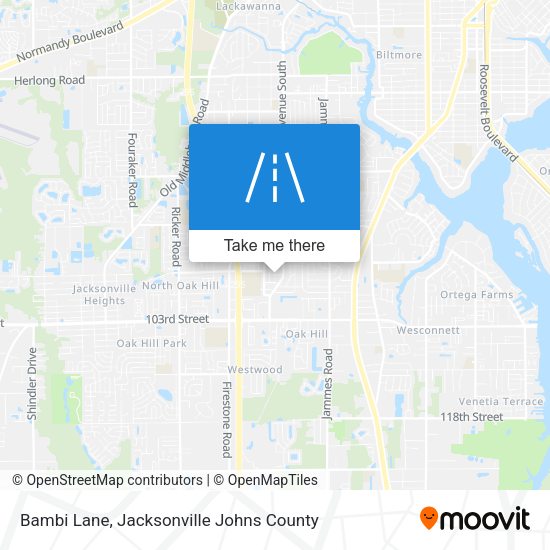 Bambi Lane map