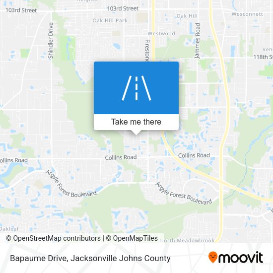 Bapaume Drive map