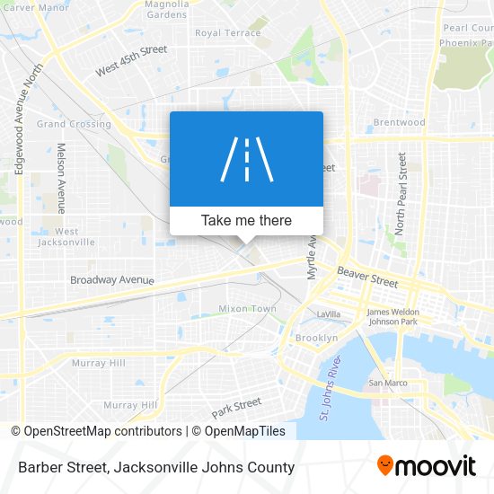 Barber Street map
