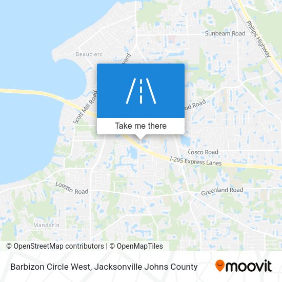 Mapa de Barbizon Circle West