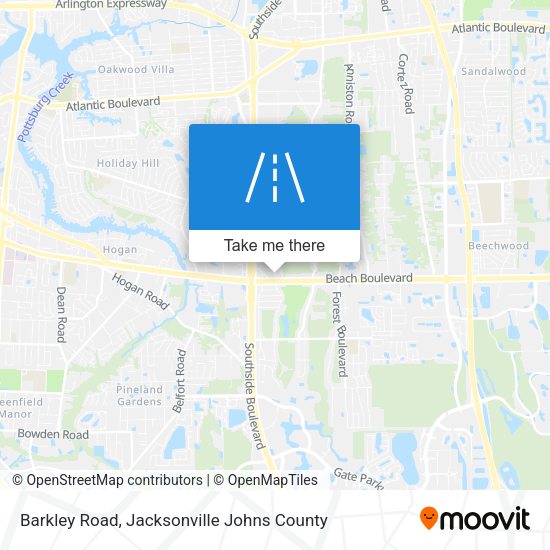 Mapa de Barkley Road