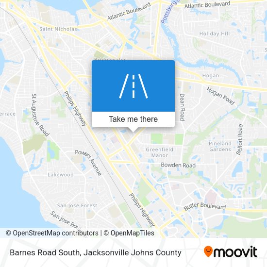 Mapa de Barnes Road South
