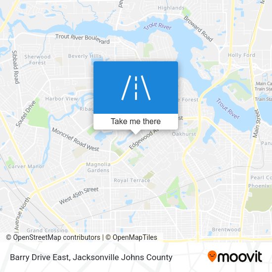 Mapa de Barry Drive East