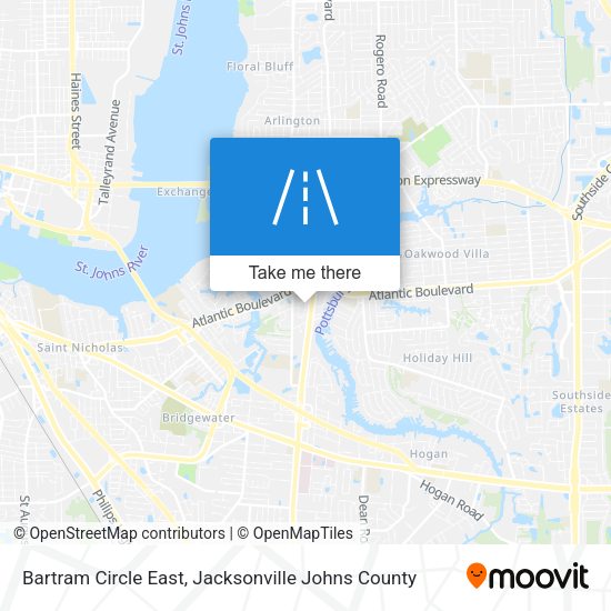 Mapa de Bartram Circle East