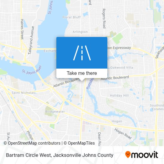 Mapa de Bartram Circle West