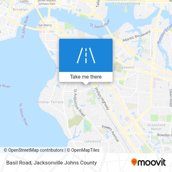 Basil Road map
