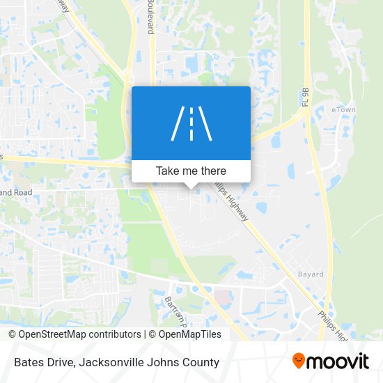 Mapa de Bates Drive