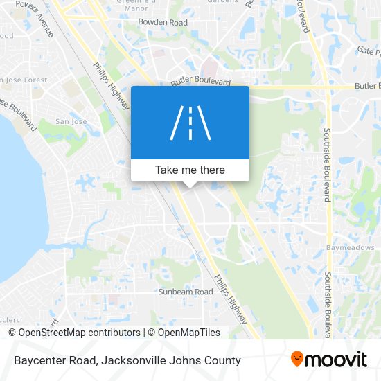 Mapa de Baycenter Road