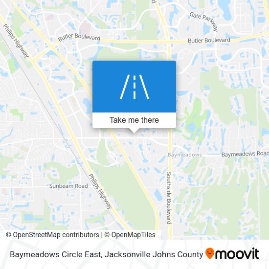 Mapa de Baymeadows Circle East