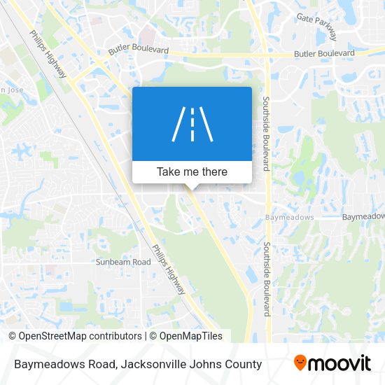 Baymeadows Road map