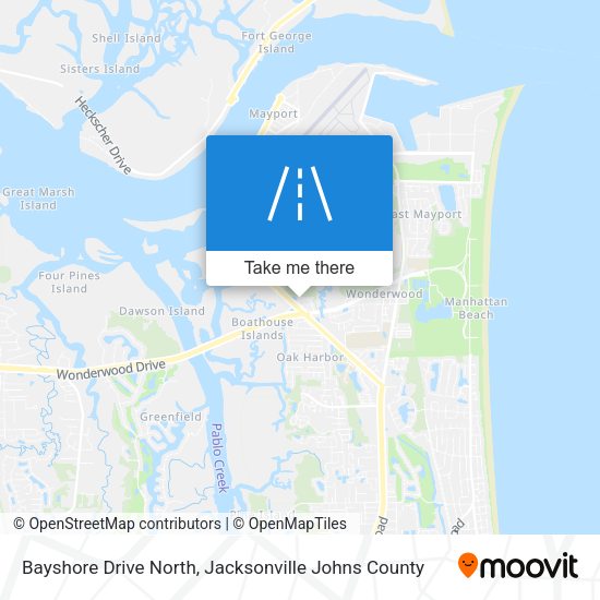 Bayshore Drive North map