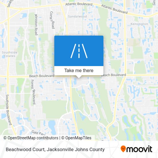 Mapa de Beachwood Court