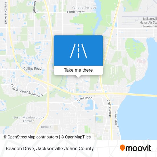 Beacon Drive map