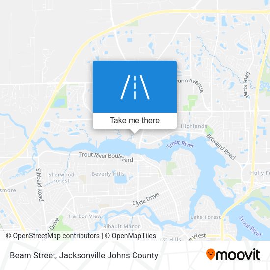 Beam Street map