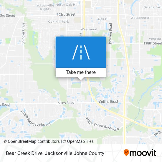 Bear Creek Drive map