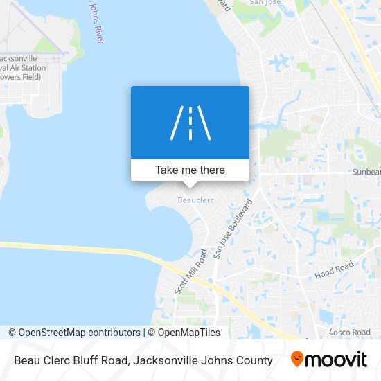 Beau Clerc Bluff Road map
