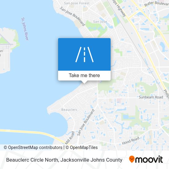 Beauclerc Circle North map