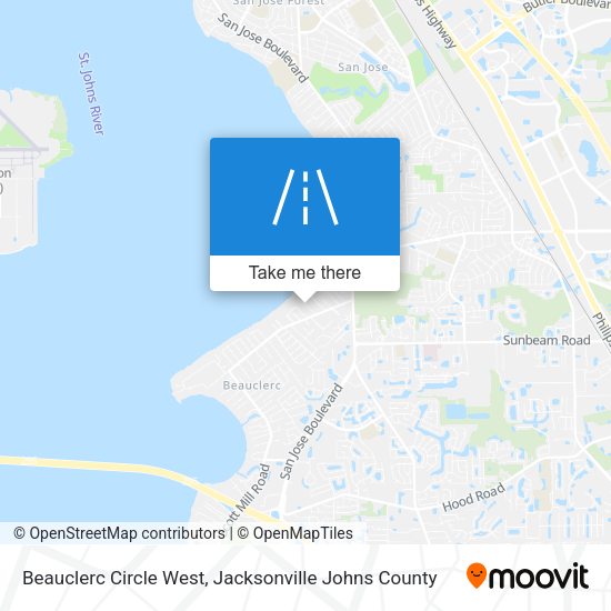 Mapa de Beauclerc Circle West