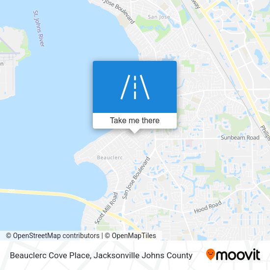 Beauclerc Cove Place map