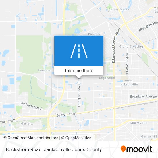 Mapa de Beckstrom Road