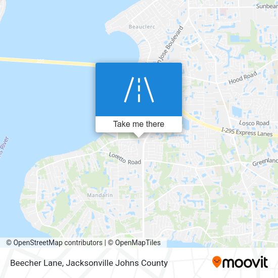 Beecher Lane map