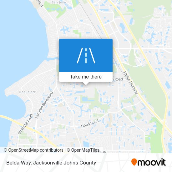 Belda Way map