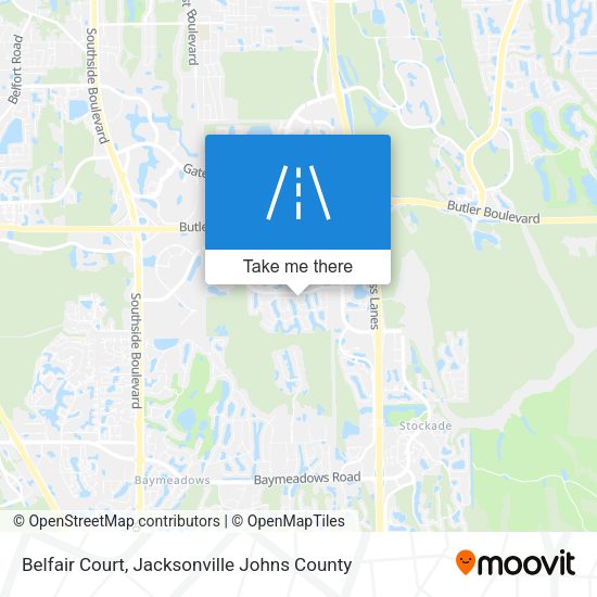 Belfair Court map